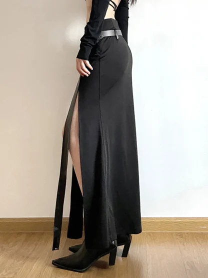 High Waist Tassel Skirt - Image 3